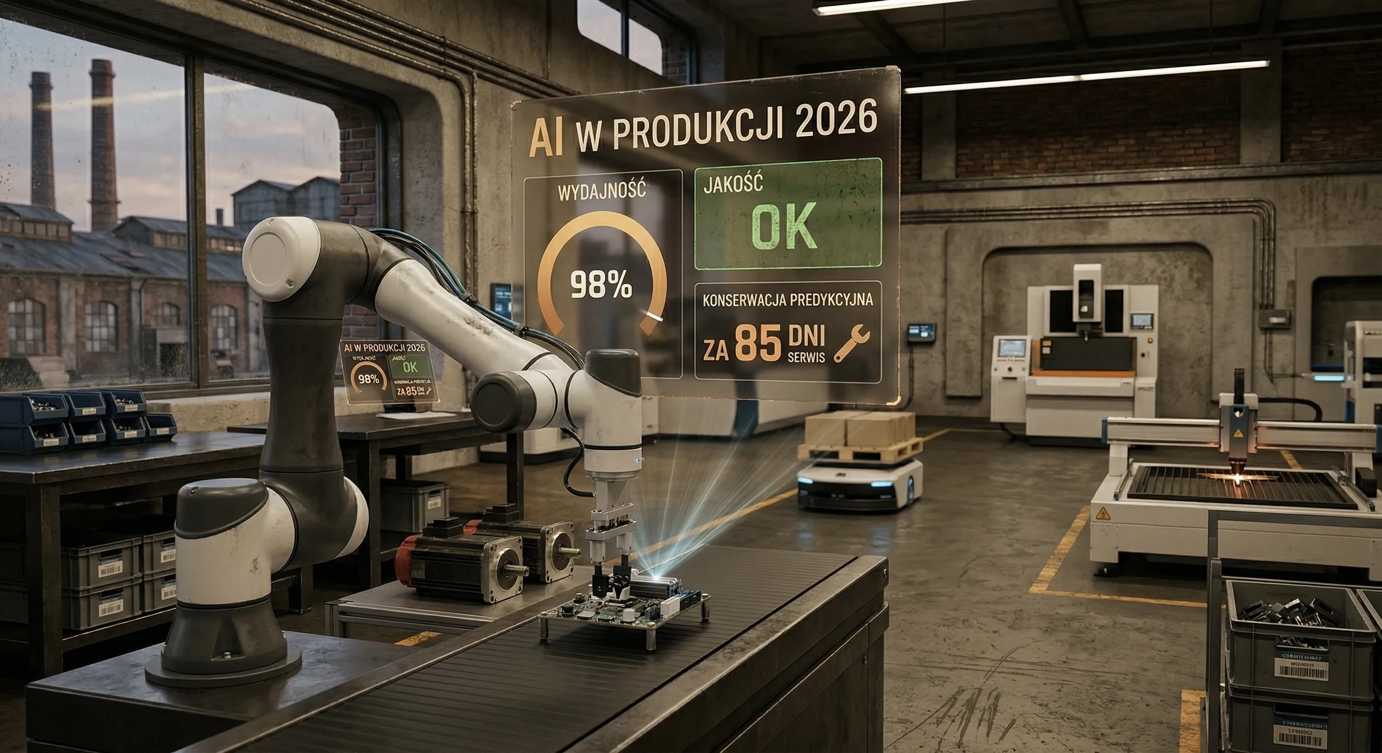 AI w produkcji 2026: Przewodnik po automatyzacji, która zwielokrotni wartość Twojego biznesu