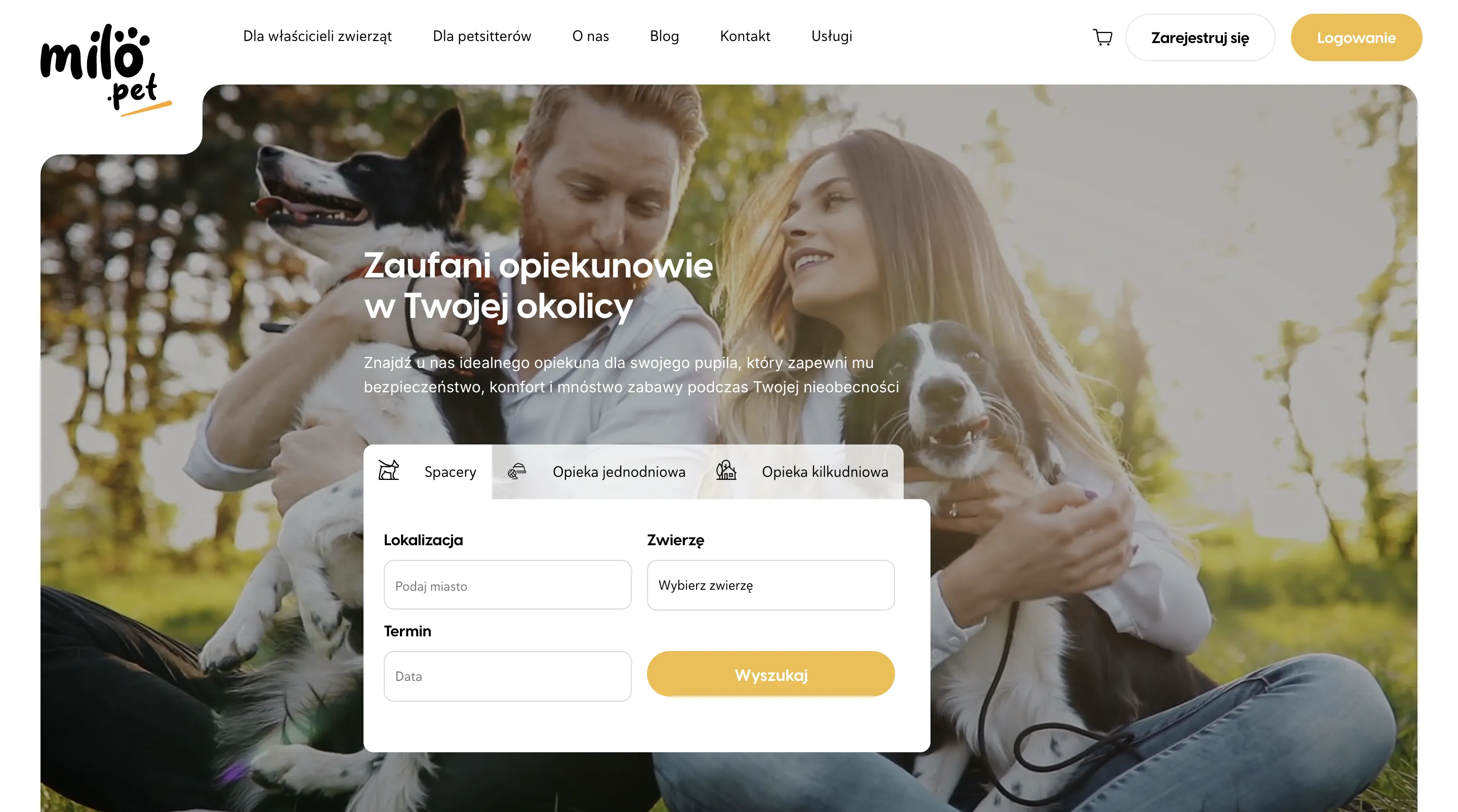 Sprzedam portal internetowy MILO.PET wraz z social media (fcb, instagram, tik-tok)
