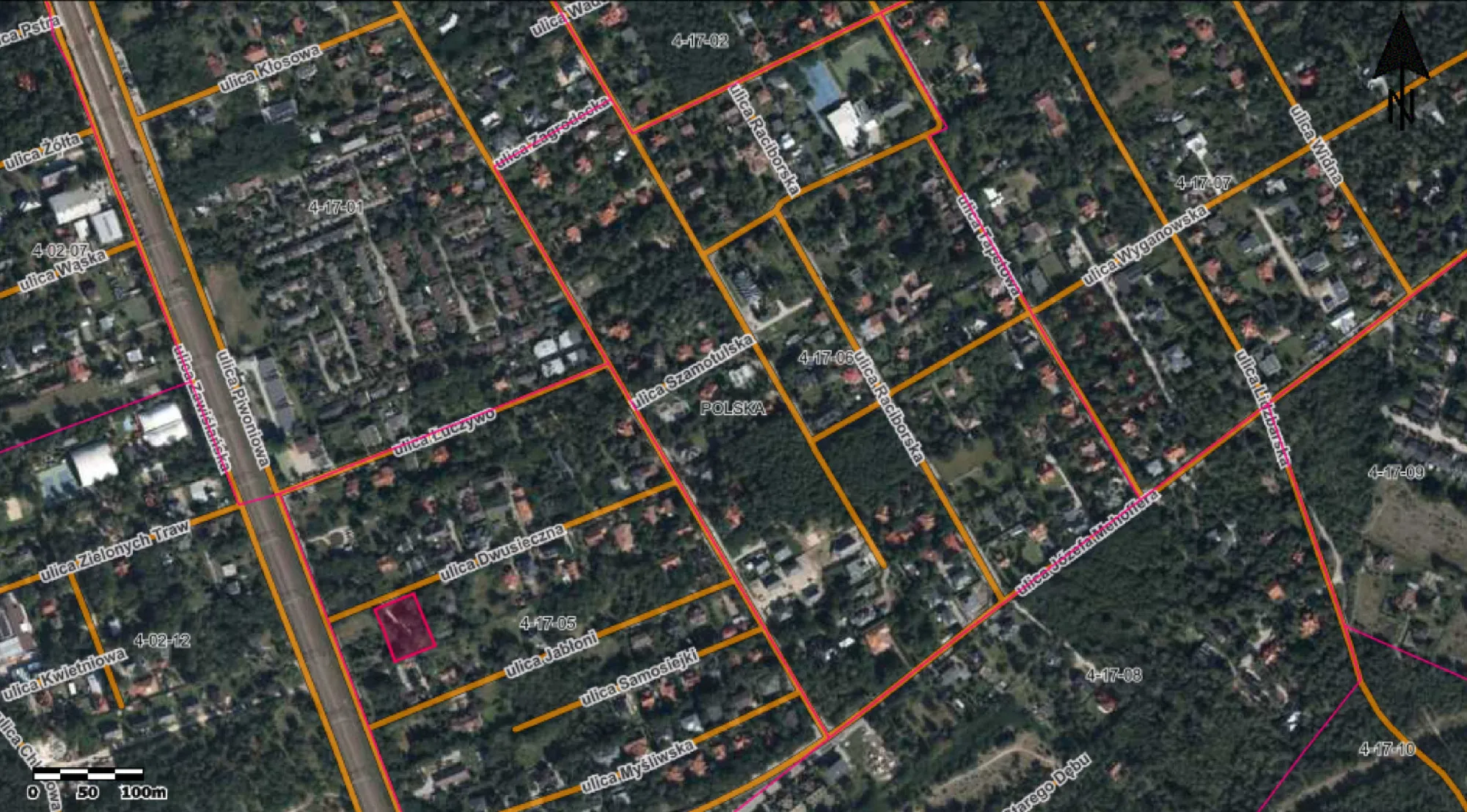 Działka na dwa budynki jednorodzinne w zabudowie bliźniaczej i jeden dwulokalowy.